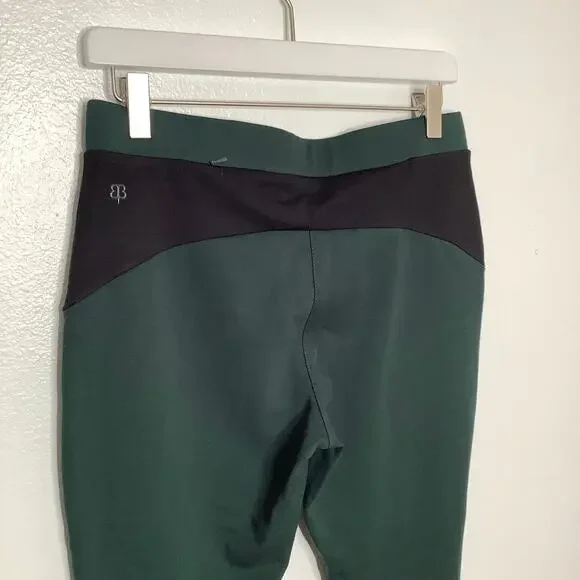 Betabrand Black Green Ponte Knit Yoga Dress Pant Medium Petite - Picture 5 of 11